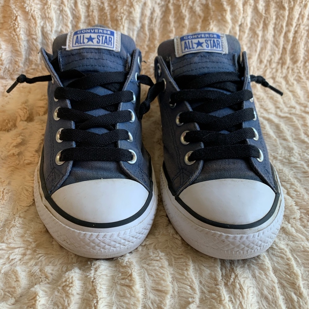 Faded Blue Converse Low Cut Chuck Taylors